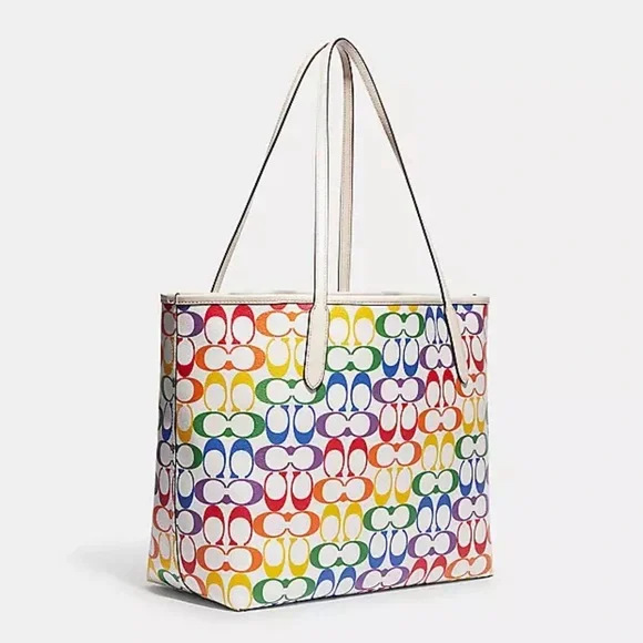 LN – City Tote in “Rainbow” Canvas — Coach - Picture 2 of 5